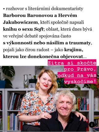 Salon Práva - a my v něm o knize Soft ♥️@women_publishing @hervejakubowicz @tyna_skal @denikpravo
