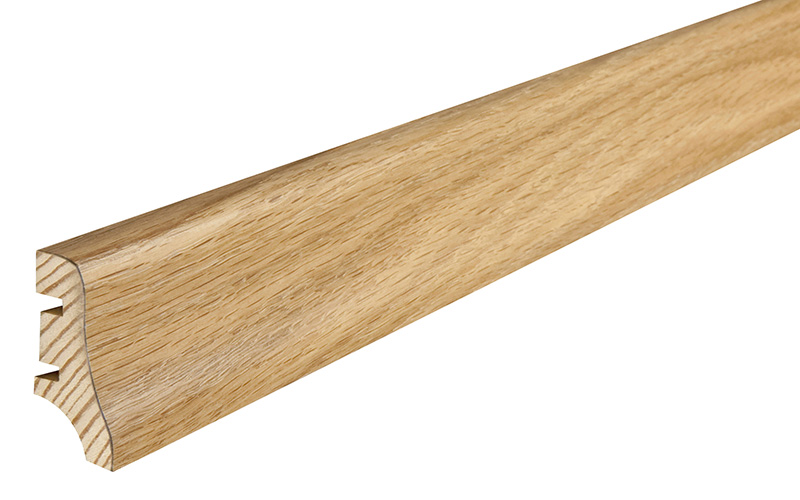 Podlahová soklová lišta dýhovaná, 220 x 4 cm, profil P10, P1001011A