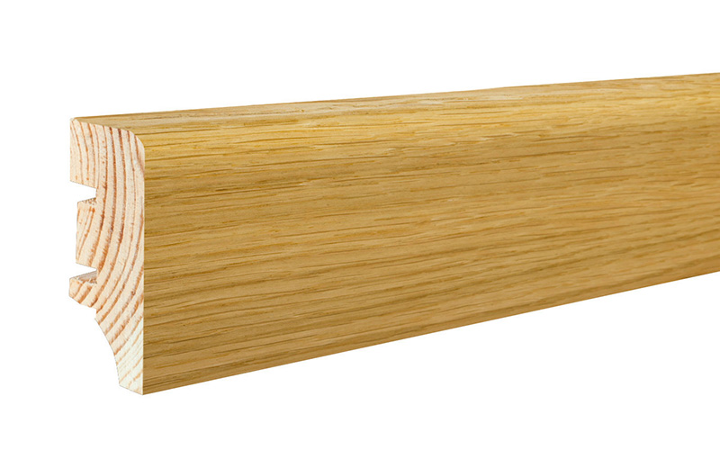 Podlahová soklová lišta dýhovaná, 220 x 4 cm, profil P4P, P4P01011A