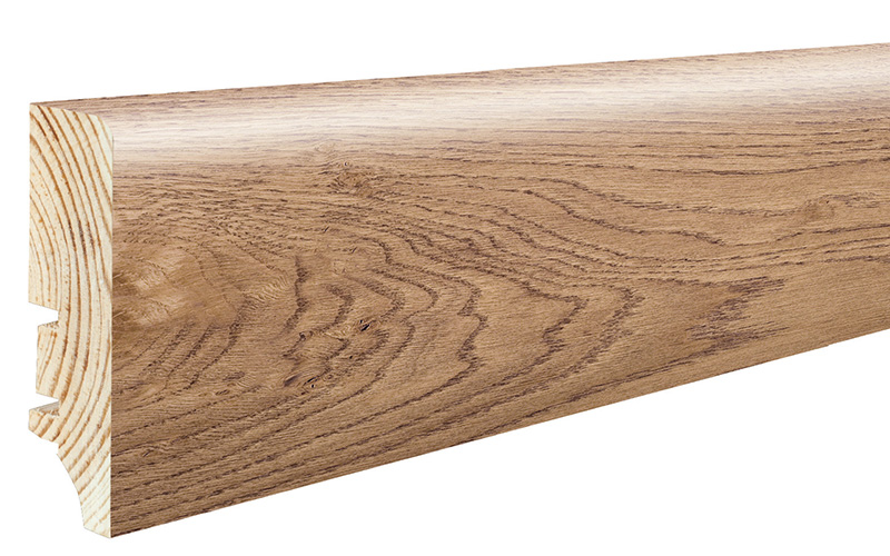 Podlahová soklová lišta dýhovaná, 220 x 6 cm, profil P6P, P6P01492A