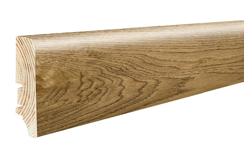 Podlahová soklová lišta dýhovaná, 220 x 6 cm, profil P6P, P6P01422A