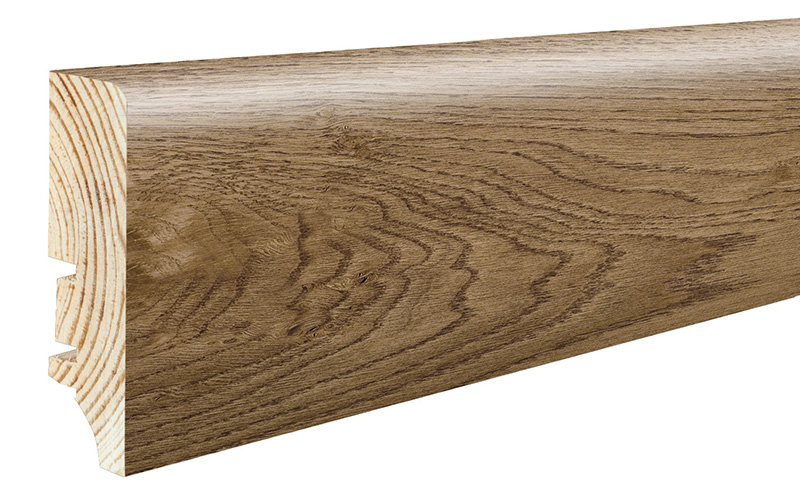 Podlahová soklová lišta dýhovaná, 220 x 6 cm, profil P6P, P6P01482A