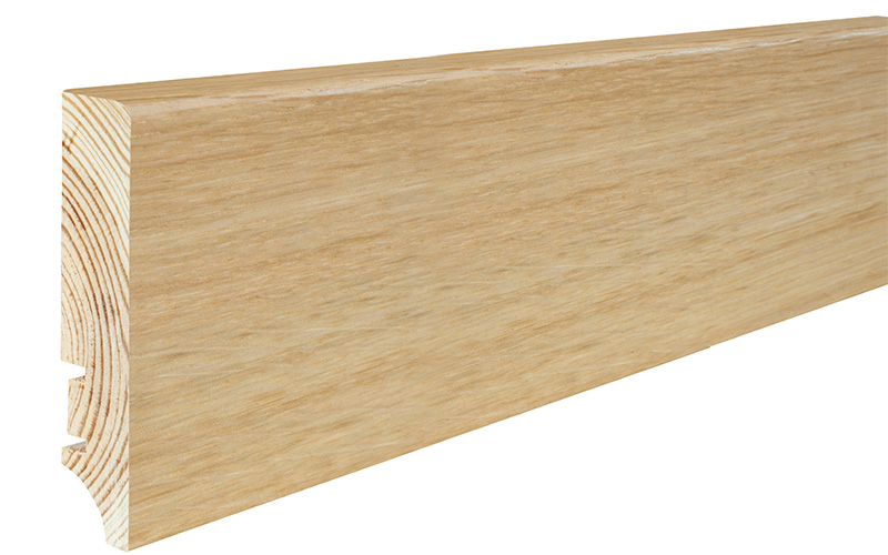 Podlahová soklová lišta dýhovaná, 220 x 7 cm, profil P78, P7801011A