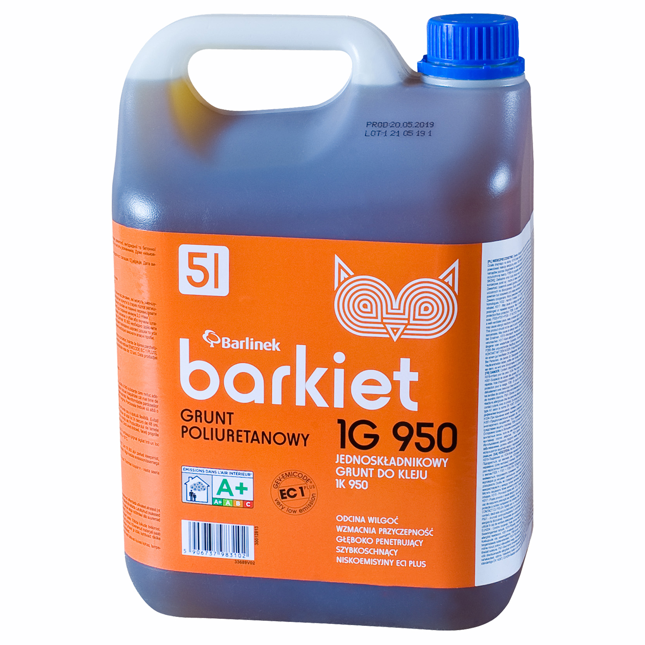 Polyuretanová penetrace pro lepidlo Barkiet 1K 950, 5 litrů