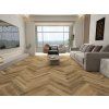 Oak Saragosa Herringbone scene