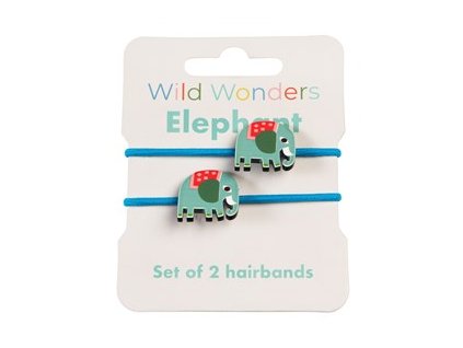 29171 wild wonders elephant set 2 hairbands recovered