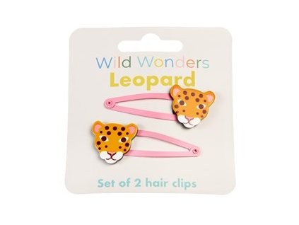 29173 wild wonders leopard set 2 hair clips