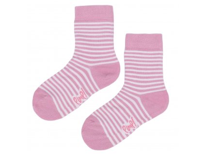 Dětské bavlněné ponožky Emel - Proužek Růžová - 100-63