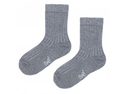 Dětské bavlněné ponožky Emel - Šedé - SBO 100-83