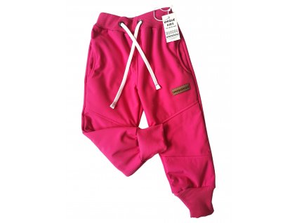 Zimní softshellové kalhoty zateplené beránkem UNIQUE kids fuchsia