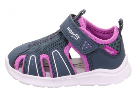 Dětské sandály Superfit Wave 1-000478-8070 Modrá/Růžová