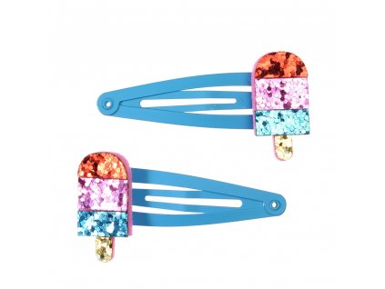 29697 2 glitter ice lolly hair clips