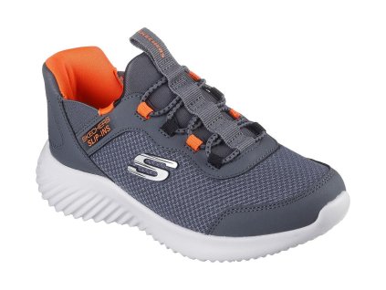 Dětské boty Skechers SLIP-IN Bounder BRISK BURST Charcoal 403822L/CCOR