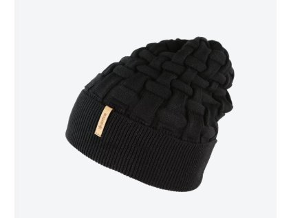 Dětská pletená Merino čepice Kama B100 110 Černá