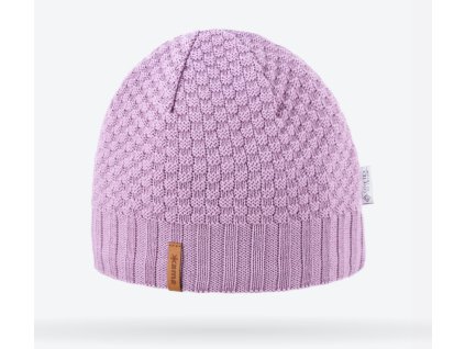 KAMA Pletená Merino čepice AW63 114 Růžová