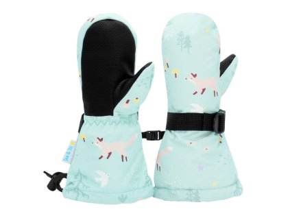 Nepromokavé zimní rukavice do sněhu Jan & Jul - Minty Forest