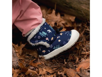 Dětské voděodolné sněhule Jan & Jul Stay-Put Trail Booties / BST-NVF / Navy Forest