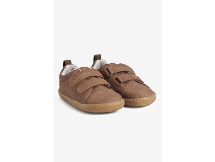Hopfrög Kids Smart Walker Junior Brown Oak celoroční nízké barefoot boty (Velikost 32)