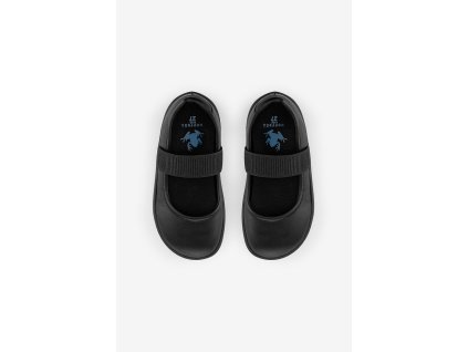 Hopfrög Kids Smart Walker Mary Jane Cool Black celoroční barefoot balerínky (Velikost 32)
