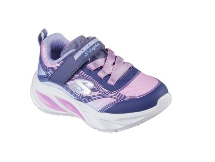 Skechers dívčí tenisky COSMIC GLOW 303712L/NVMT blikačky
