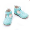 Dětské kožené balerínky EMEL E2385B-1 tyrkysová (Velikost 25)