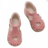 Dětské kožené sandálky EMEL E2183A-4 Broskvová srdíčko (Barva Broskvová, Velikost 25)
