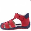 Dětské kožené sandálky EMEL E2187A-2 Červená (Barva Červená, Velikost 25)