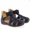 Dětské kožené sandálky EMEL E2187A-4 Černá (Barva Černá, Velikost 25)