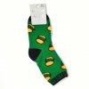 Dětské obrázkové ponožky Aura.Via - Zelené (85% bavlna) (Velikost 32 - 35)