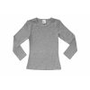 Dětský tričko s dlouhým rukávem Pleas 147083-202 Šedá