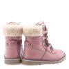 Dětské zimní kožené boty Emel EV2134-16 Růžová (Barva Růžová, Velikost 25)