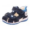 Dětské sandálky Superfit Freddy 1-609142-8030 Modrá - SUPERFIT (Barva Modrá, Velikost 28)