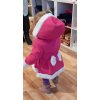 Softshellový kabátek UNIQUE Girl fuchsia zateplený baránkem