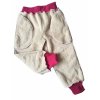 Zimní softshellové kalhoty zateplené beránkem UNIQUE kids fuchsia