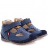 Dětské kožené sandálky EMEL ES 1073-11 Modrá (Barva Modrá, Velikost 25)