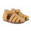 Dětské kožené sandály Emel E2663-16 Žlutá (Barva Žlutá, Velikost 25)