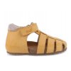 Dětské kožené sandály Emel E2664-16 Žlutá (Barva Žlutá, Velikost 31)