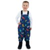 Nepromokavé kalhoty s laclem do deště a sněhu Jan & Jul Cozy-Dry Bib Pants - Space Dinos