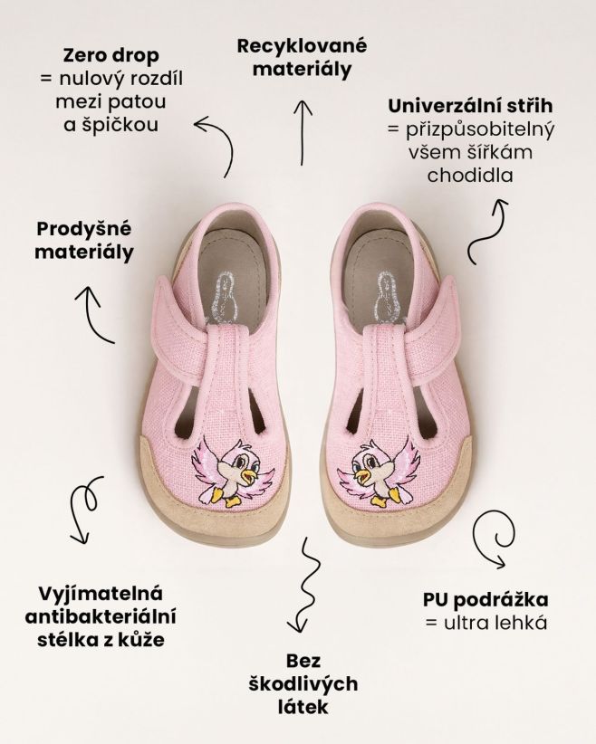 Hledáte bačkůrky na druhé pololetí? 👀 Jako inspiraci přinášíme barefoot bačkůrky Bar3foot — mrkněte na jejich benefity 👣💜