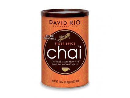 david rio tiger spice chai doza 398 g oranzovy tygri hrnek jako darek