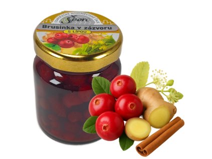 105 1 svorc peceny caj brusinka v zazvoru sklo 60 ml