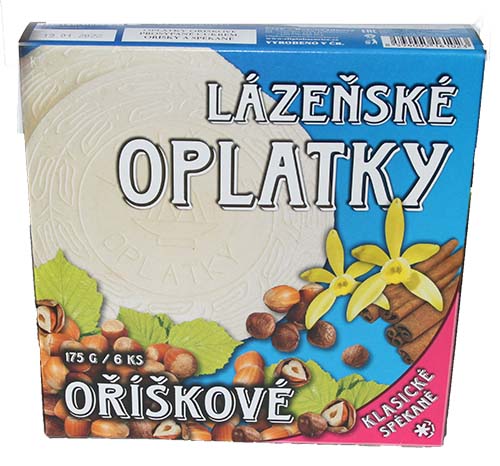 Lázeňské oplatky oříškové (sypané) 175g