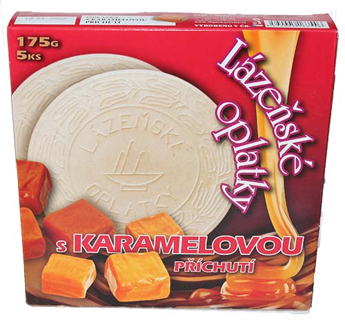 Lázeňské oplatky s karamelovou příchutí 175g