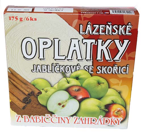 Lázeňské oplatky jablko se skořicí (sypané) 175g