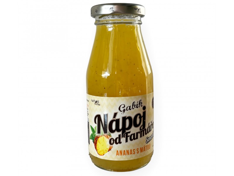 Nápoj od farmáře GABÍK 200 ml Gabík 200ml Ananas s mátou