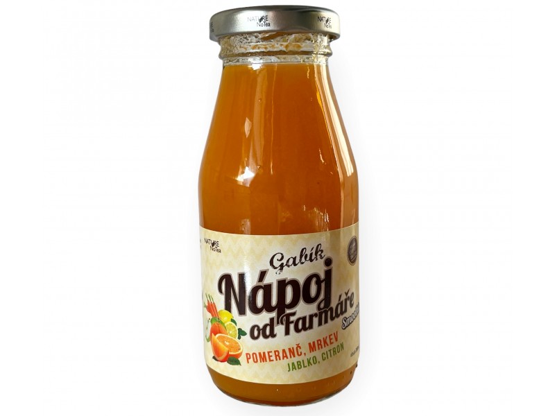 Nápoj od farmáře GABÍK 200 ml Gabík 200ml Pomeranč s mrkví