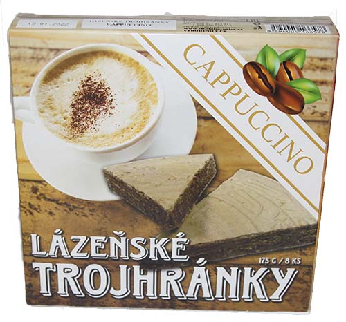 Lázeňské trojhránky cappuccino 160g