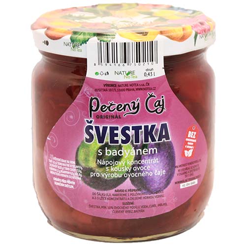 Pečený čaj Notea - Švestka s badyánem 430ml