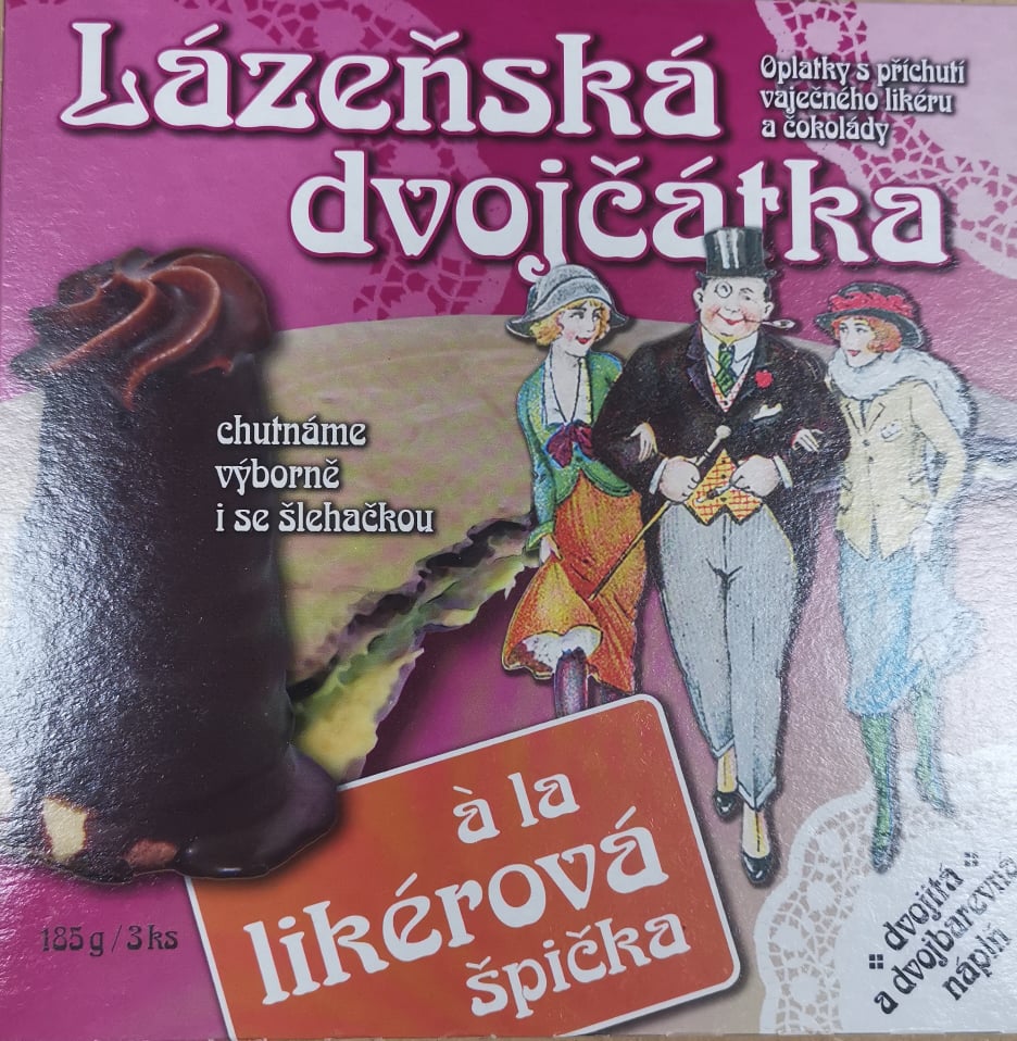 Lázeňské oplatky Likérová špička 180g