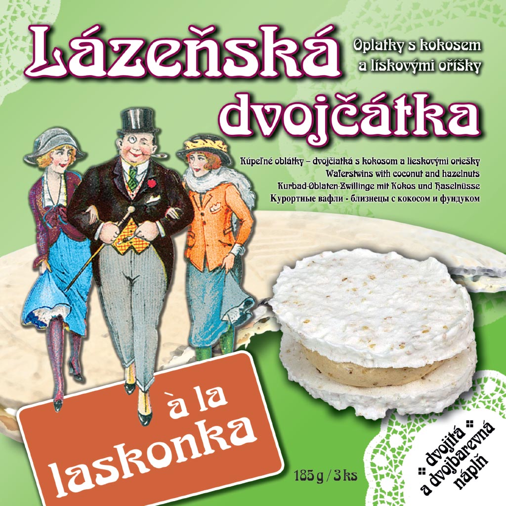 Lázeňské oplatky Laskonka 185g